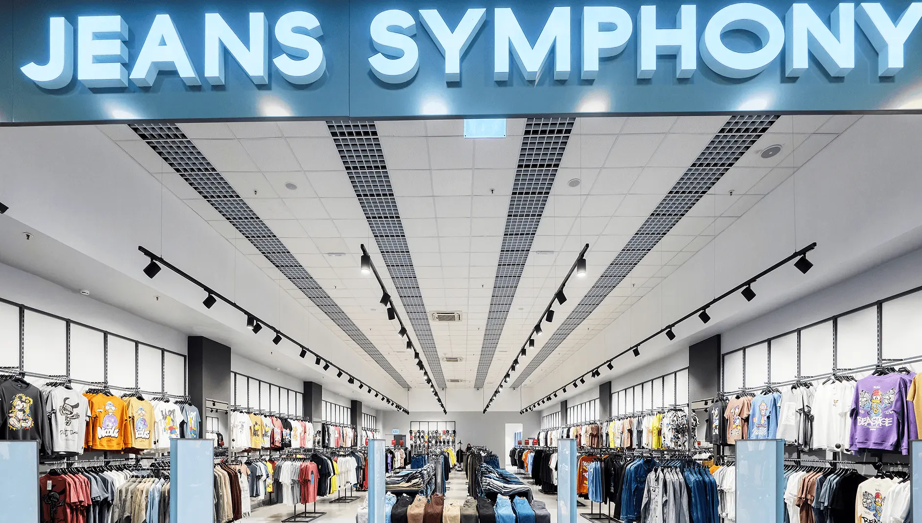 Освещение магазина одежды JEANS SYMPHONY  – реализованный проект Master Track – фото 2